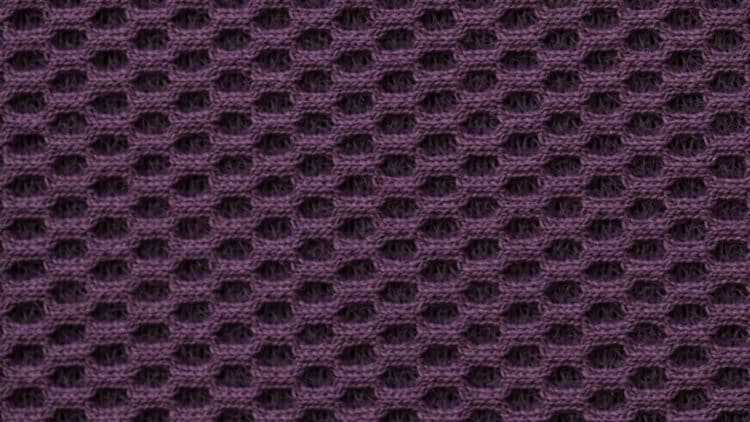 Tissu acoustique La Maille 3D prune