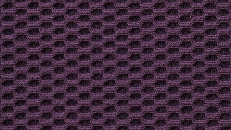 Tissu acoustique La Maille 3D prune