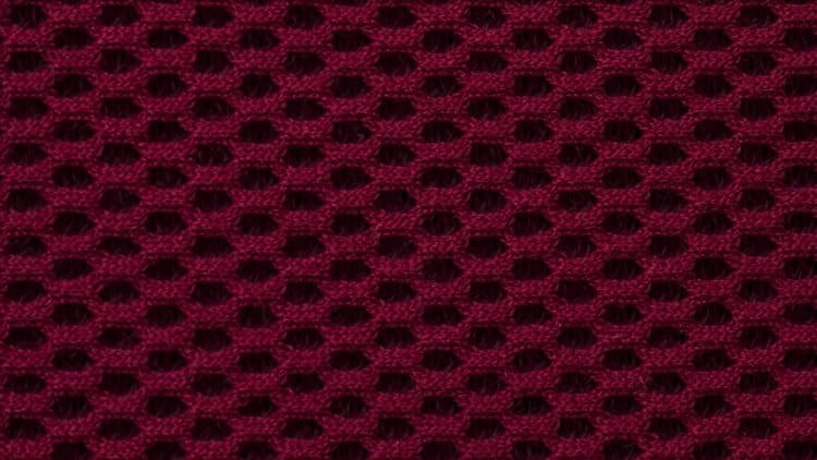 Tissu acoustique La Maille 3D groseille
