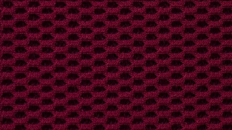 Tissu acoustique La Maille 3D groseille