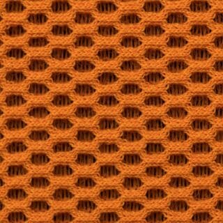 Tissu acoustique La Maille 3D mandarine