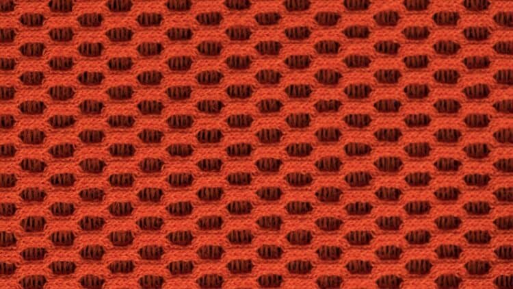 Tissu acoustique La Maille 3D orange