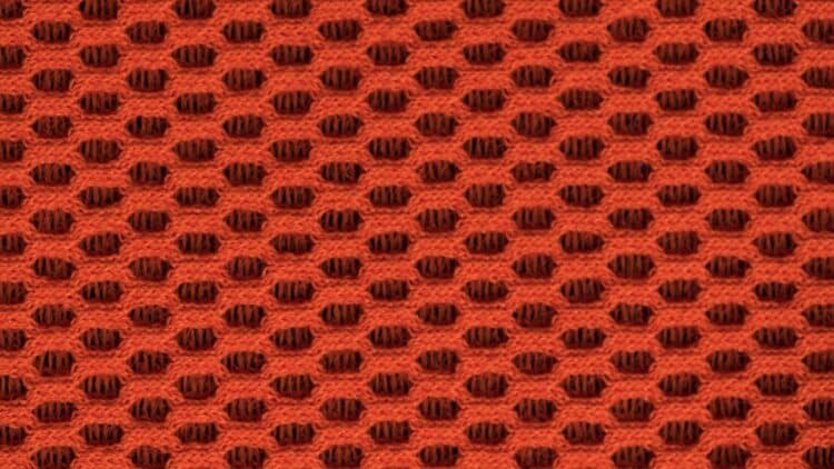 Tissu acoustique La Maille 3D orange