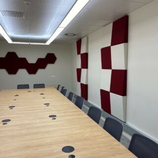 Panneau acoustique mural hexagone