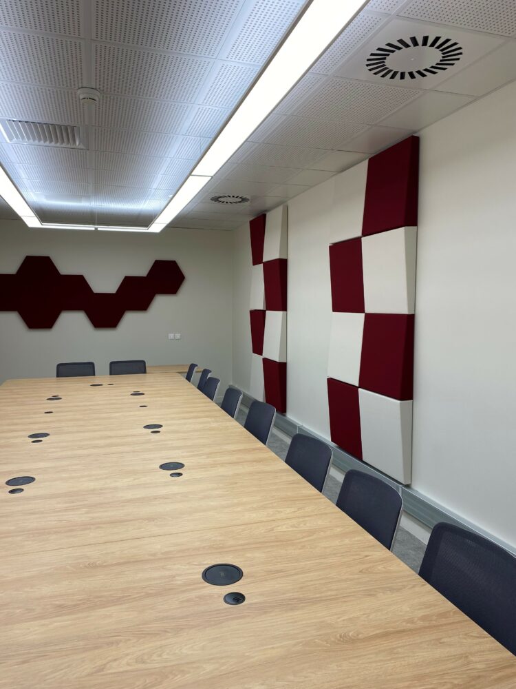 Panneau acoustique mural hexagone