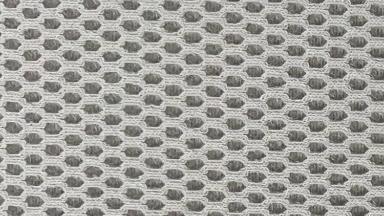 Tissu acoustique La Maille 3D gris etain