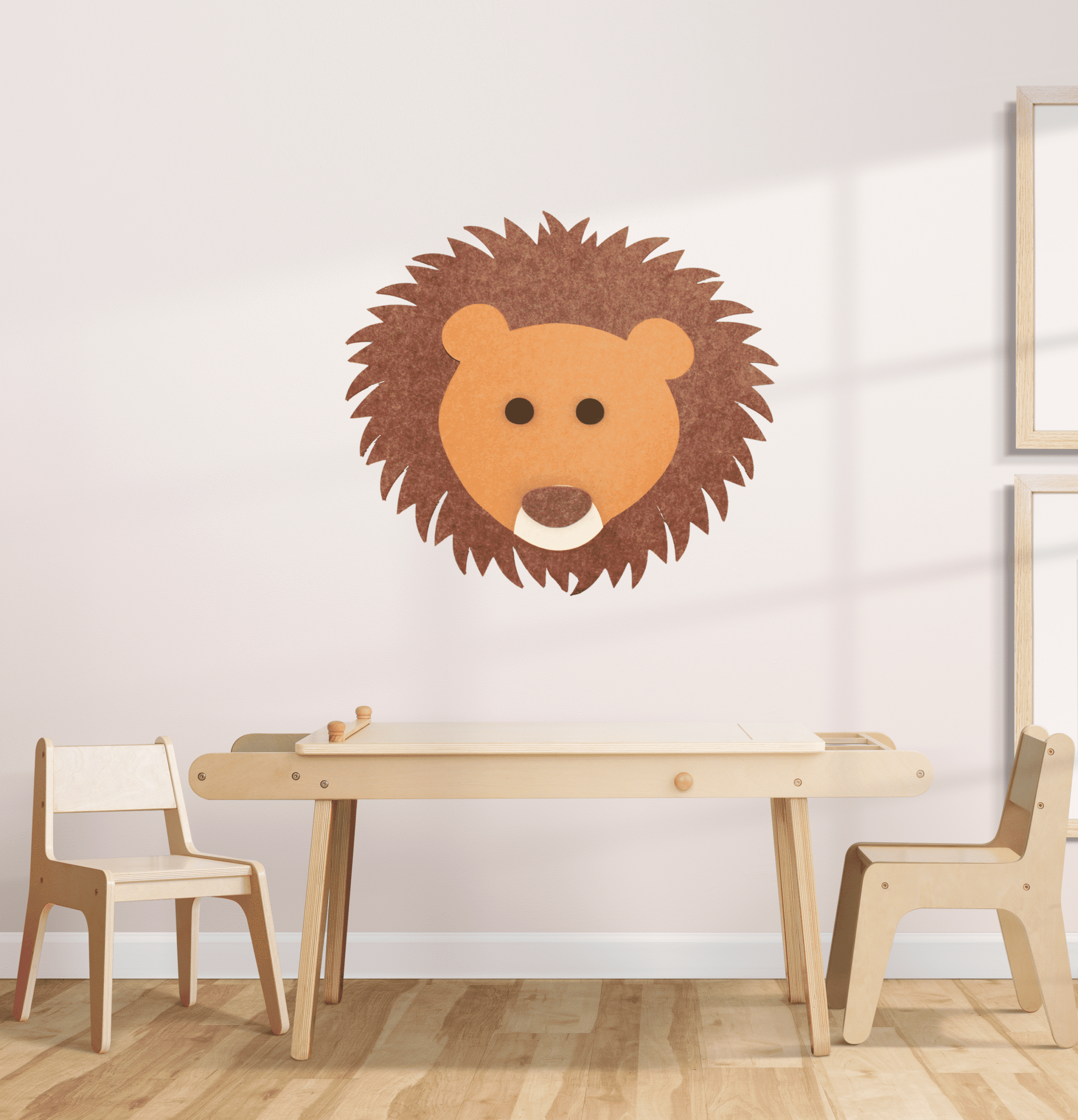 Feutre acoustique inspiration lion