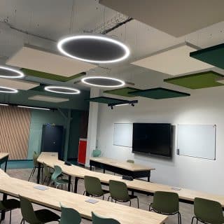 panneau acoustique plafond vert